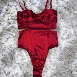 Urban Outfitters Red Bodysuit